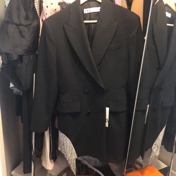 new zara black dress jacket for sale - Picture 5 of 6